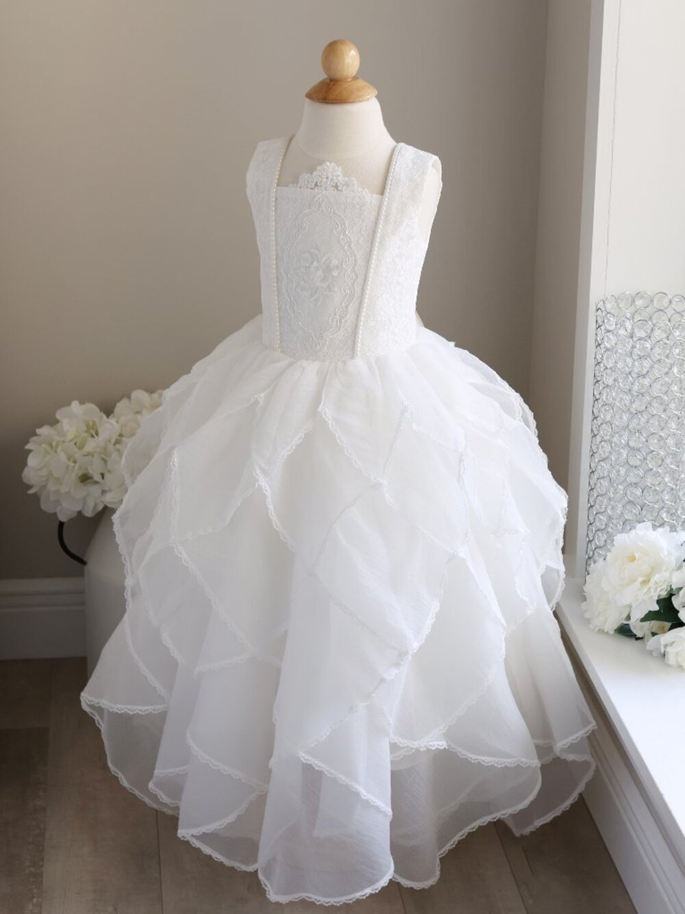 Dollcake Gown Antique Honeycomb Frock Special Occasion Flower Girl RARE FIND